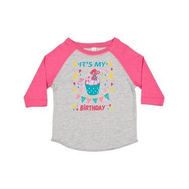Inktastic Colorful Cupcake and Confetti Girls 2nd Birthday Boys or Girls Toddler T-Shirt