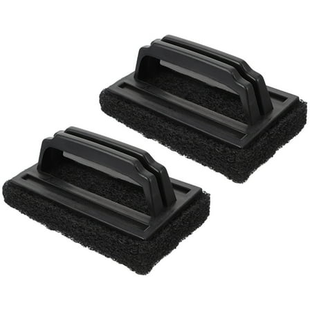 NIAIZEK 2-Pack Grill Cleaning Brushes Bristle-Free for Outdoor BBQ with Non- Handle, Black Design