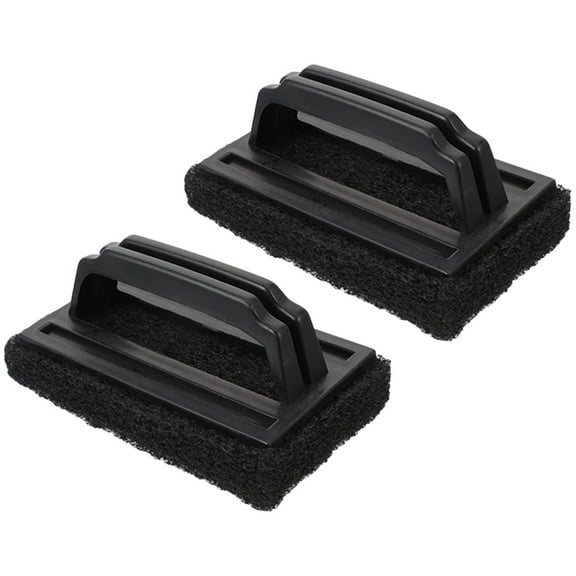 NIAIZEK 2-Pack Grill Cleaning Brushes Bristle-Free for Outdoor BBQ with Non- Handle, Black Design