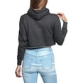 thumbnail image 3 of G-Style USA Women's Long Sleeved Crop Top Hoodie LH13118 - Charcoal - X-Large, 3 of 8