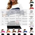 thumbnail image 4 of Color Block Sweatshirt for Women Fashionable Loose Round Neck Long Sleeved Pullover Tops for Causal & Work Wear, 4 of 7