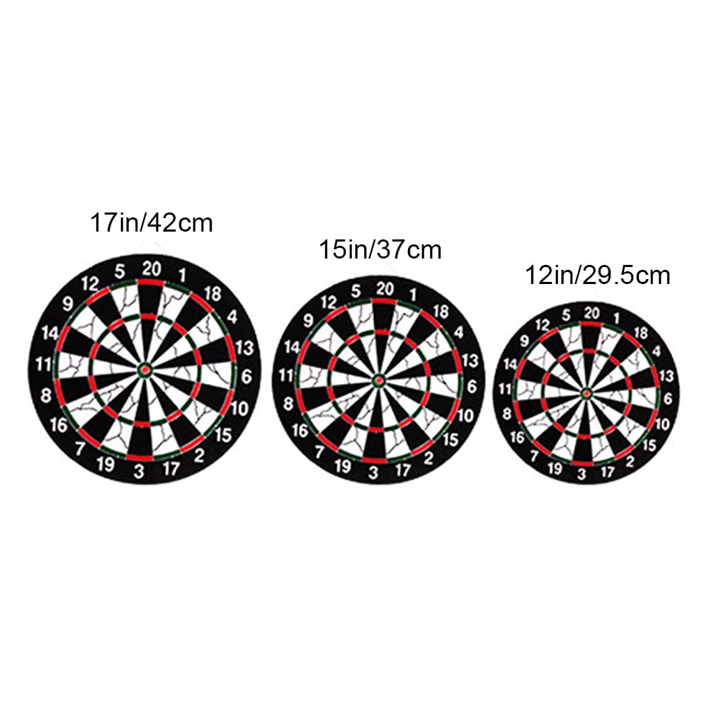 SPRING PARK 12/15/17inch Paper Dart Board, Tournament Sized Indoor Hanging Number Target Game for Steel Tip Darts- Multicolor Dartboard