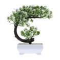thumbnail image 2 of 3 unids simulación planta verde bonsai home planta ornamento artificial bonsai decoración, 2 of 6