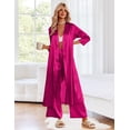 thumbnail image 5 of Ekouaer Silk Robes for Women Long Satin Bride Bridesmaid Wedding Party Robes Lightweight Sexy Sleepwear with Pockets, 5 of 6