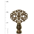 thumbnail image 3 of Royal Designs, Inc. Floral Filigree Design Finial for Lamp Shade, F-5066PB-1, Polished Brass, Single, 3 of 4