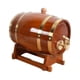 thumbnail image 2 of Dispensador de barril de vino de madera de roble vintage, barril de almacenamiento de vino, barriles de puerto, decoración del hogar , 1L, 2 of 9