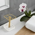 thumbnail image 4 of ABPETE Toothbrush Holder Stainless Steel Bathroom Toothbrush Storage Organizer Toothpaste Holder Stand Rack for Bathroom Vanity, Countertops (Gold), 4 of 9