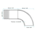 thumbnail image 2 of Uxcell 5/8in Sanitary Hose Barb Fitting, 90 Degree Elbow Hose Barb Pipe Fitting Single End Hose Barbed 304 Stainless Steel for Brewery Winery Food, 2 of 6