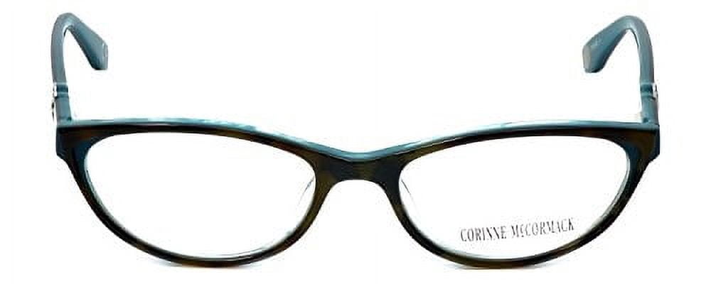Corinne McCormack Designer Reading Glasses Riverside in Tortoise-Teal +1.50