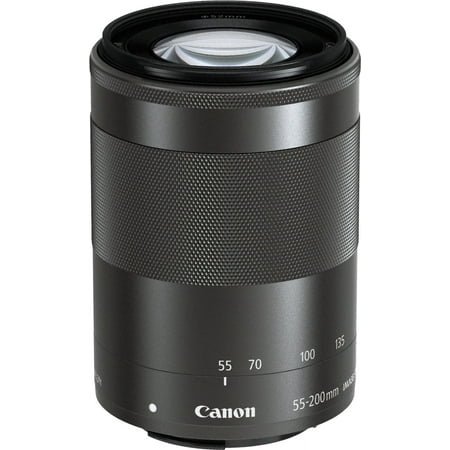 Canon EF-M 55-200mm f/4.5-6.3 Image Stabilization STM Lens (Black) International Version (No Warranty)