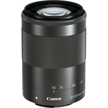 Canon EF-M 55-200mm F/4.5-6.3 IS STM Lens (Black)