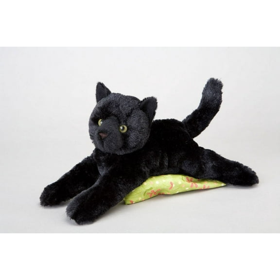 Douglas Cuddle Toys Plush Tug Black Cat Soft and Cuddly (14")
