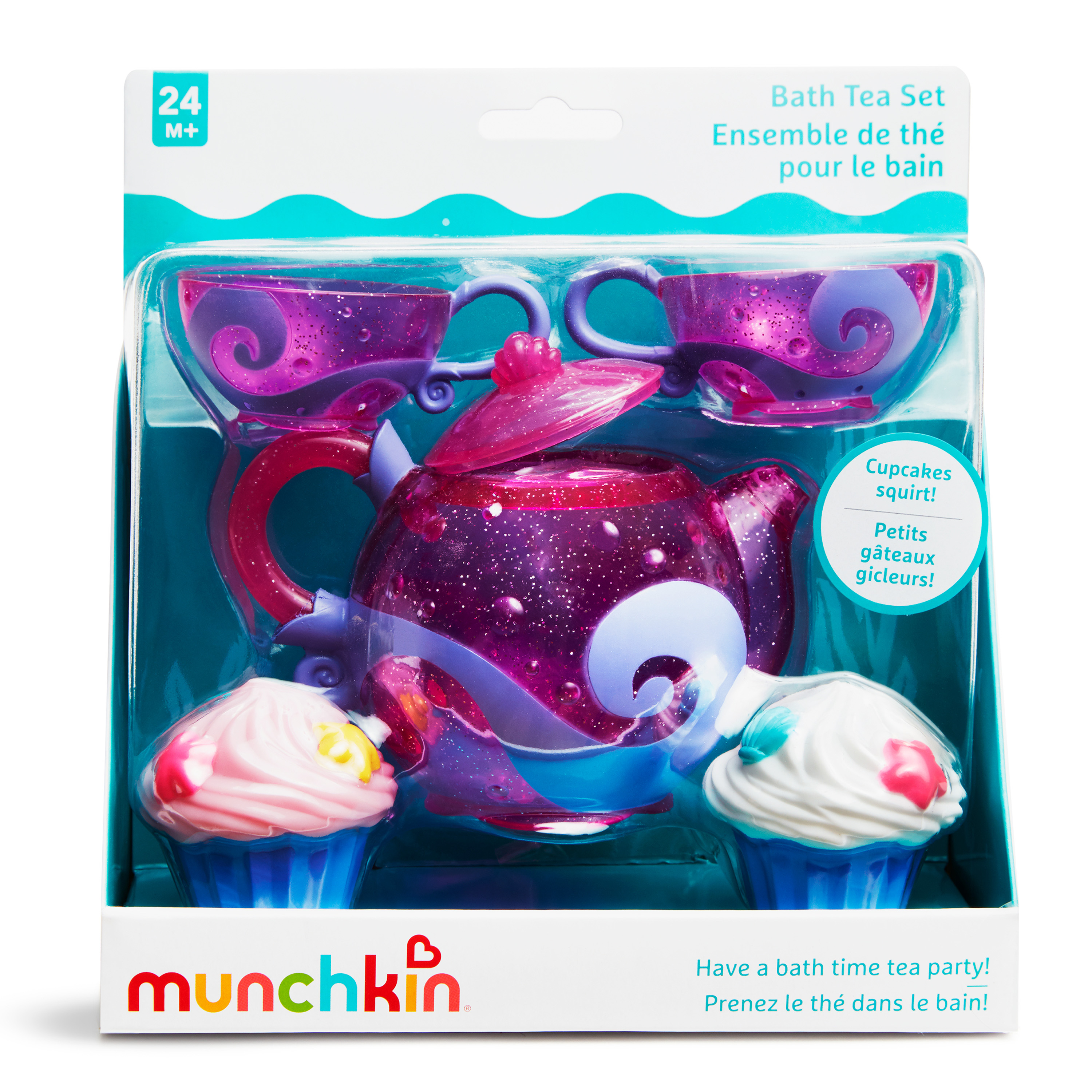 Munchkin® Toddler Bath Tea and Cupcake Set, Pink, 5 Piece Set, Unisex - image 5 of 6