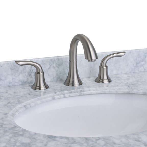 EVIVA Friendy Widespread (2 Handles) Bathroom Faucet (Brushed Nickel)