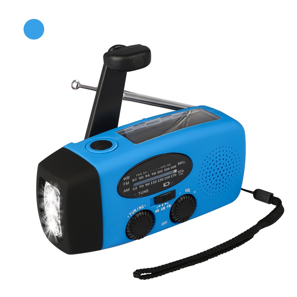 Emergency Radio with NOAA Weather Alert Hand Crank & Solar Powered