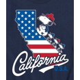 thumbnail image 3 of Peanuts - Snoopy California American Flag - Toddler And Youth Short Sleeve Graphic T-Shirt, 3 of 6