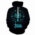 thumbnail image 6 of Zelda Legend Printed 3D Digital Sweatshirt Men's Anime Sweatshirt Couple Baseball Uniform 3D Hoodie, 6 of 6