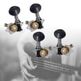 thumbnail image 3 of Milaget 4Pcs Ukulele Tuning Pegs Concave Button Opening Guitar Accessories Machine Heads, 3 of 9