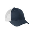 thumbnail image 2 of Top Headwear Low-Profile Snapback Trucker Cap - Dress Blue Navy Heather/Silver Mist, 2 of 3