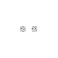 thumbnail image 2 of 18K White Gold 1/2 Carat 3mm Round Moissanite Screw Back Stud Earrings Women Plated by Paris Jewelry, 2 of 6