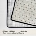 thumbnail image 3 of Modern Abstract Kitchen Mat 31"x20" Non Slip Soft Plush Low Profile Kitchen Rug, Textured Sink Mat for Laundry Room Bedroom Office, 3 of 6