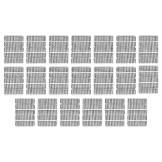 Parche de reparación de pantalla de ventana de 20 piezas, parche de cortina, multiusos, portátil, autoadhesivo, malla de fibra de vidrio cubierta,