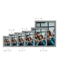 thumbnail image 5 of Grooved 8 in. x 10 in. Grey Picture Frame Set (Set of 4), 5 of 6