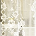 thumbnail image 5 of Floweropen Butterfly style pull-out curtain, knitted white lace curtain, gauze curtain, bay window, kitchen partition door curtain, beige, 180 * 100, 1pcs, 5 of 9