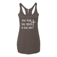 thumbnail image 2 of Wild Bobby The Way, The Truth & The Life Inspirational/Christian Women Tri-Blend Racerback Tank Top, Brown, Small, 2 of 5