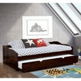 thumbnail image 5 of Furniture of America Terin Wood Daybed with Trundle, Twin, Dark Walnut, 5 of 6