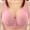 #0274-Hot Pink, variant on Front Closure Bras for Women, Wireless Push Up Breathable Design, Solid Color Seamless Support, Plus Size Large Cup Everyday Underwear Gift