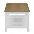 thumbnail image 4 of Convenience Concepts Table Basse Town Square avec Étagère en Finition Bois Blanc, 4 of 7