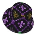 thumbnail image 3 of Naloa Mardi Gra Geometric Reflective Double-Sided Bucket Hat, Sun Hat, Soft and Breathable for Gardening, Beaching, Camping, Hiking, Fishing, 3 of 9