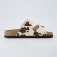 thumbnail image 6 of Cushionaire Lane Cork Footbed Sandals for Women – Comfortable Double Buckle Slip-On with Genuine Suede Footbed & Arch Support Slides for Women Footwear, 6 of 12