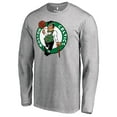 thumbnail image 2 of Men's Heather Gray Boston Celtics Primary Logo Long Sleeve T-Shirt, 2 of 3