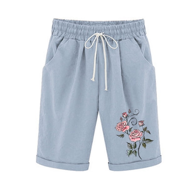 Cordón de Impresión de la Cintura Elástica Casual, Pantalones de Pijama para el Hogar, la Playa, la Ropa de Dormir Y el Uso Diario
