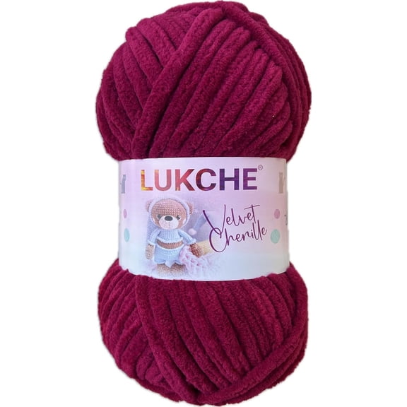 Velvet Chenille Yarn Super Bulky Soft Yarn - 100g (75.4 yds) - Baby Blanket Yarn for Knitting Amigurumi Fancy Yarn for Crochet Weaving Crafts - Will Not Break or Splinter (Lavander,3 Skein)