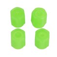 thumbnail image 4 of 4 Uds. Tapa de vástago de válvula de neumático de coche cubierta de vástago de válvula de rueda de brillo nocturno fluorescente verde para motocicleta de coche, 4 of 8