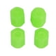 thumbnail image 4 of Uds. Tapa de vástago de válvula de neumático de coche cubierta de vástago de válvula de rueda de brillo nocturno fluorescente verde para motocicleta de coche, 4 of 5