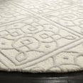 thumbnail image 3 of SAFAVIEH Cambridge Mirko Geometric Wool Area Rug, Ivory/Gray, 6' x 6' Round, 3 of 8