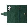 thumbnail image 6 of Nalacover For Samsung Galaxy S23 Ultra Zipper Wallet Case,360 Protection Stylish PU Leather Shockproof Magnetic Flip Holder 6 Card Slots and 2 Cash Pockets Cover with Detachable Wrist Strap,Green, 6 of 15