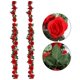 thumbnail image 2 of Paquete de 2 plantas de flores de vid de rosas falsas, guirnaldas de rosas colgantes de flores artificiales de rosas rojas de 2,2 metros de largo para el hogar y el Hotel Sincero Electrónica, 2 of 5