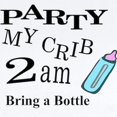 thumbnail image 2 of CafePress - PARTY MY CRIB Infant Bodysuit - Baby Light Bodysuit, Size Newborn - 24 Months, 2 of 4