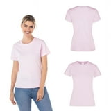 Playera Peso Completo para Dama, Color Rosa Pastel, 100% Algodón ...