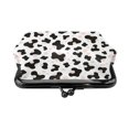thumbnail image 3 of Lady Leather Wallet Zero 4.13 X 4.52 In Three-Dimensional Buckle Design Small Portable Easy Opening And Closing Simple Cow-Print Pattern1_1, 3 of 5