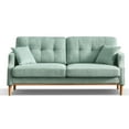 thumbnail image 4 of MAYEERTY 3-Seater Sofa – Waterproof Fabric, High-Density Foam, USB Charging, Blue, 4 of 8