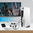 thumbnail image 4 of 5 Port USB Hub for PS5, High-Speed Expansion Hub Charger Splitter Adapter with 4 USB + 1 USB Charging Port + 1 Type C Port, 4 of 5