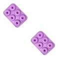 thumbnail image 1 of Ounissouiy Molde para rosquillas Elenxs, molde para hornear rosquillas de 6 rejillas, molde antiadherente para pasteles, galletas, silicona, molde Type1 NO1, 1 of 6
