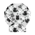 thumbnail image 6 of 6-7 Years Tween Girls Short Sleeve Print Shirts Tops Pants Outfits Pajama Set Girls Pj Sets For Girls, 6 of 9