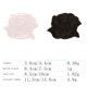 thumbnail image 4 of Yuarrent Parches de hierro para reparación de chaqueta impermeable, juego de herramientas de parche de rosa blanca, suministros de emergencia para Tela de costura y artesanía B4R-A Negro/S Yuarrent HA060774-02, 4 of 6